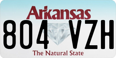 AR license plate 804VZH