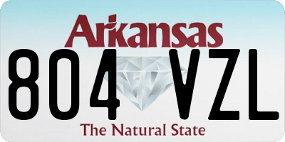 AR license plate 804VZL