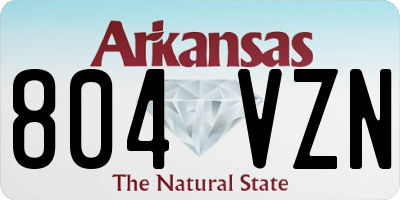 AR license plate 804VZN
