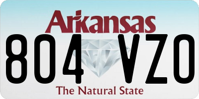 AR license plate 804VZO