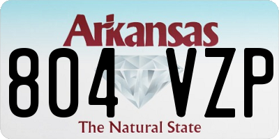 AR license plate 804VZP