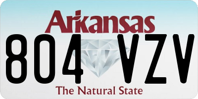 AR license plate 804VZV