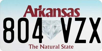 AR license plate 804VZX