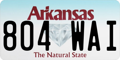 AR license plate 804WAI