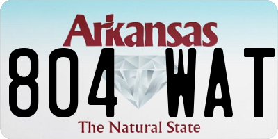 AR license plate 804WAT