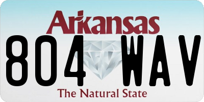 AR license plate 804WAV
