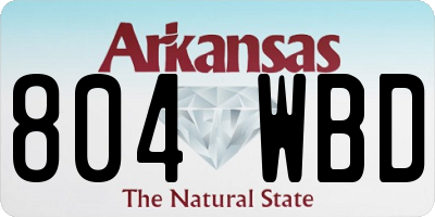 AR license plate 804WBD