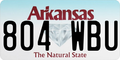 AR license plate 804WBU