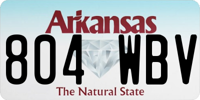 AR license plate 804WBV