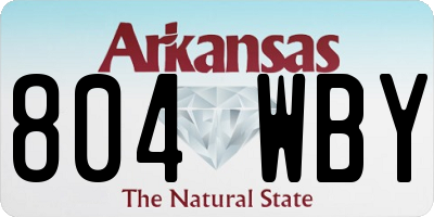 AR license plate 804WBY