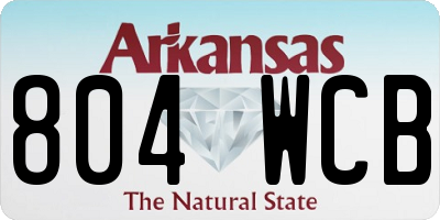AR license plate 804WCB