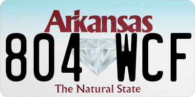 AR license plate 804WCF