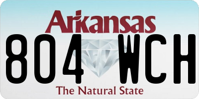 AR license plate 804WCH