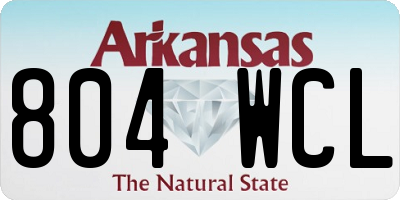 AR license plate 804WCL