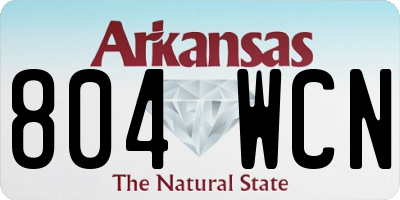 AR license plate 804WCN