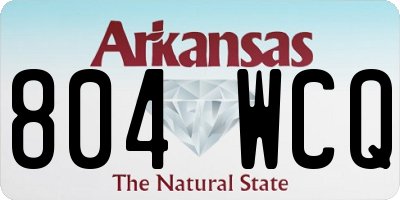 AR license plate 804WCQ
