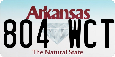 AR license plate 804WCT