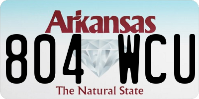 AR license plate 804WCU