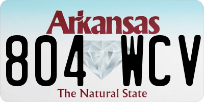 AR license plate 804WCV