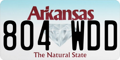 AR license plate 804WDD