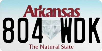 AR license plate 804WDK