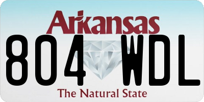 AR license plate 804WDL