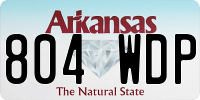 AR license plate 804WDP