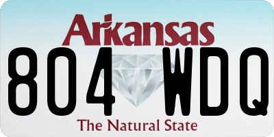 AR license plate 804WDQ