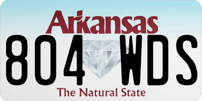 AR license plate 804WDS