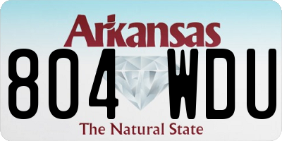 AR license plate 804WDU