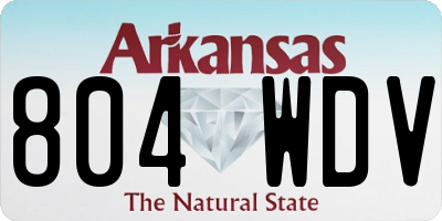 AR license plate 804WDV