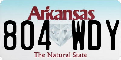 AR license plate 804WDY