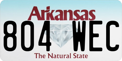 AR license plate 804WEC