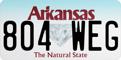 AR license plate 804WEG