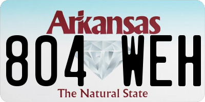 AR license plate 804WEH