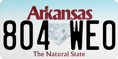 AR license plate 804WEO