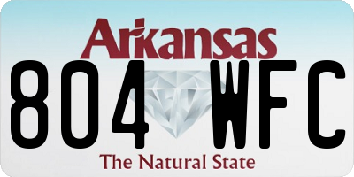 AR license plate 804WFC
