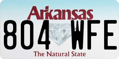 AR license plate 804WFE