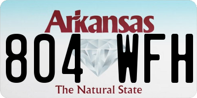 AR license plate 804WFH