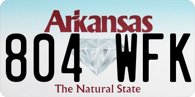 AR license plate 804WFK