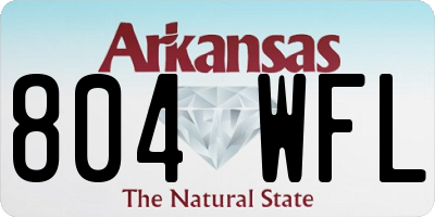 AR license plate 804WFL