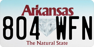 AR license plate 804WFN