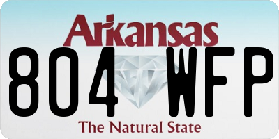 AR license plate 804WFP