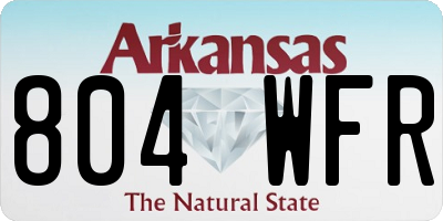 AR license plate 804WFR