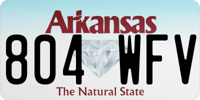 AR license plate 804WFV