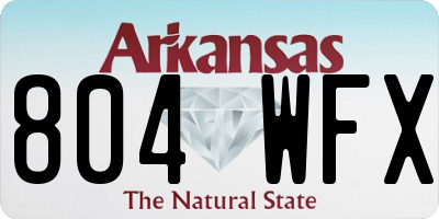 AR license plate 804WFX