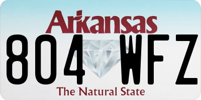 AR license plate 804WFZ