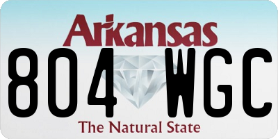 AR license plate 804WGC