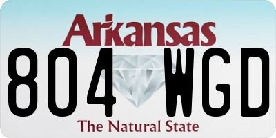 AR license plate 804WGD