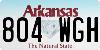 AR license plate 804WGH